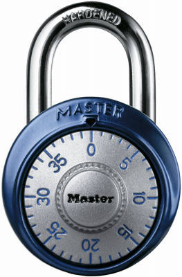 Combination Dial Padlock, 1-7/8-In., Assorted Colors