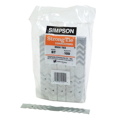 Brick Ties, 22 Gauge, 100-Pk.