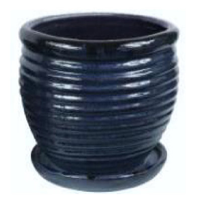 6 In. Honey Jar Planter, Ceramic, Dripping Blue (6 pieces)