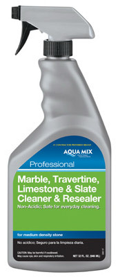 Marble, Travertine, Limestone & Slate Cleaner & Resealer, 1 Qt.