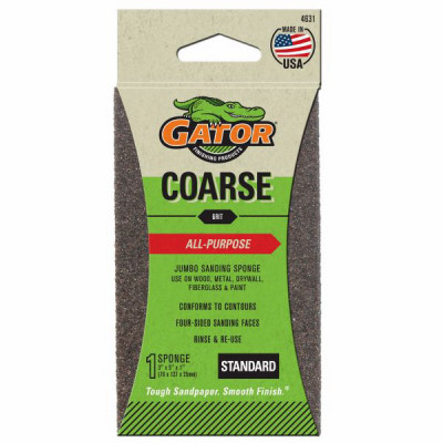 Jumbo Sanding Sponge, 36-Grit, 3x5-In.