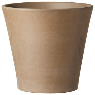 Cono Planter, Chocolate Terra Cotta Clay, 14-In. (2 pieces)