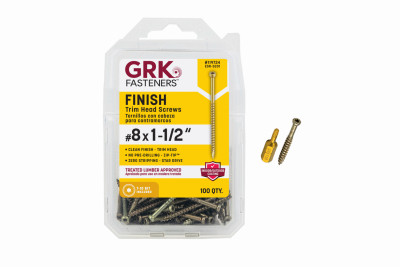 GRK Finish/Trim #8 x 1-1/2" Screws 100-Ct.