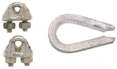 Rope & Clip Thimble, 3/16-In.