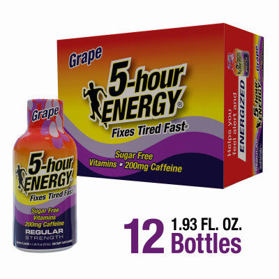 Regular Strength Shot, Grape, 1.93 oz. (12 pieces)