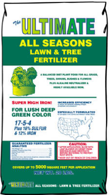 All-Season Lawn & Tree Fertilizer, 19-4-2, Covers 5,000-Sq. Ft.