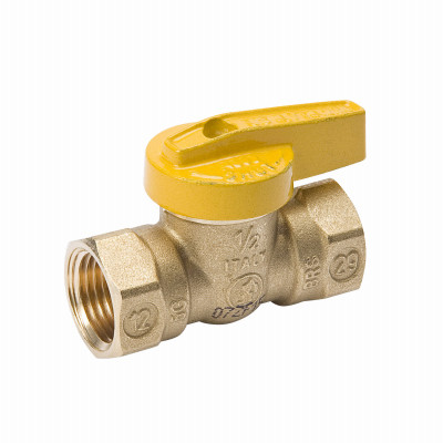 Gas Ball Valve, Brass, 3/8 In.