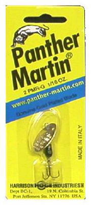 Spinner Lure, Black With Red Dots