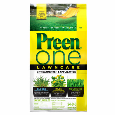 One Lawncare Weed Control, 18 Lbs., Covers 5,000-Sq. Ft.