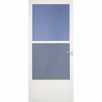 Classic View Storm Door, White, 32 x 80-81-In.