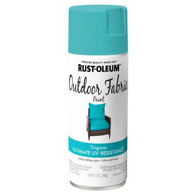 Specialty Outdoor Fabric Spray Paint, Turquoise, 12-oz.