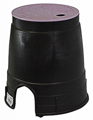 Valve Box With Cover, 6 In. Round