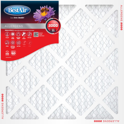 14x14 x 1 In. MERV 11 Furnace Filter, 90 Days (12 pieces)