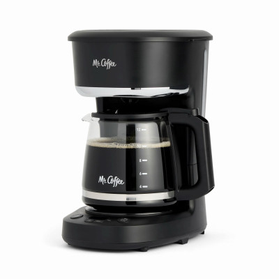 Mr. Coffee  12 Cup Programmable Coffee Maker with Strong Brew Mode, Auto-Pause, Black