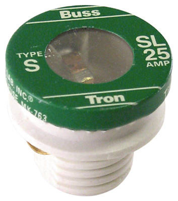 25-Amp Type SL Plug Fuse, 4-Pk.