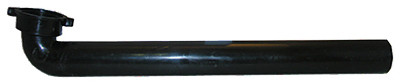 PVC Pipe Fitting, Flanged Ell, Black, 1-1/2 In. OD x 15 In.