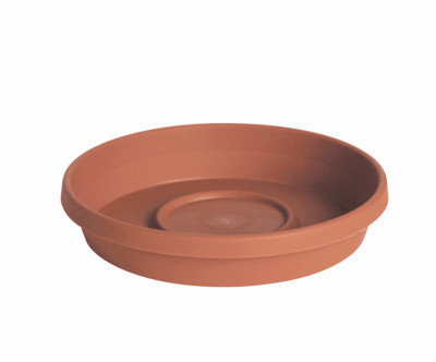 Planter Saucer, Plastic, Terra Cotta, 8 In.