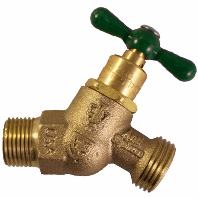 No-Kink Hose Bibb With Vacuum Breaker, Lead-Free, 3/4 MIP x 3/4 In. Hose Thread