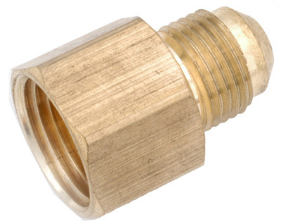 Brass Flare Connector, Lead Free, 3/8 x 3/4 In. FIP