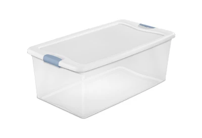 Latching Box, Clear, 106-Qt. (4 pieces)