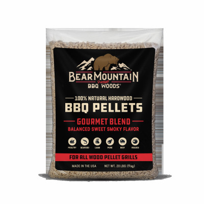 BBQ Hardwood Pellets, Gourmet, 20 Lb.