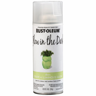 Glow In The Dark Spray Paint, Green, 10-oz.