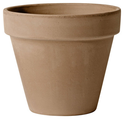 Terra Cotta Clay Planter, Moka Chocolate Brown, 6-In. (24 pieces)