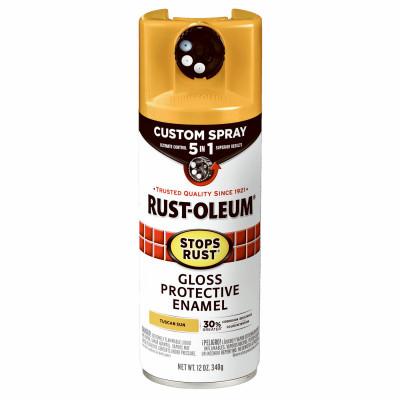 Stops Rust Custom Spray 5-in-1 Spray Paint, Gloss Tuscan Sun, 12 oz.