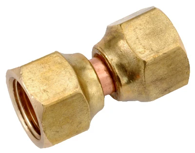 Pipe Fitting, Flare Swivel Nut, Lead Free Brass, 1/4 In.