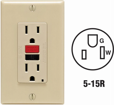 15A IV SLFTSGFCI OUTLET