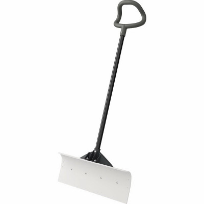 UHMW Snow Pusher, Steel Shaft, 24-In.