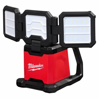 M18 Rover Dual Power Triple-Panel Flood & Area Light, AC/Battery Power