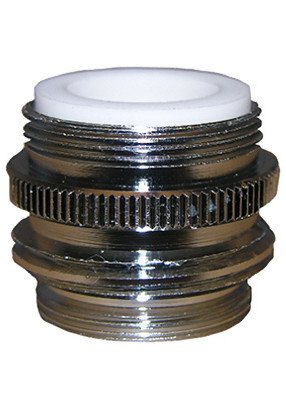 Garden Hose Aerator Adapter, 55/64 In. x 27 x 15/16 In. x 27 x 3/4 In. Male