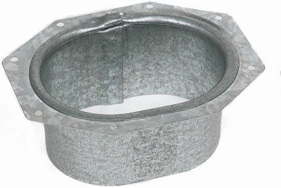 Gutter Drop Outlet, Galvanized, 2 x 3 In.