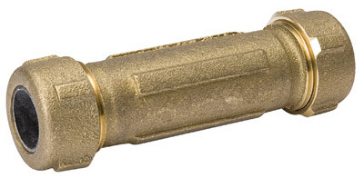 Brass Compression Repair Pipe Coupling, 3/4 In.