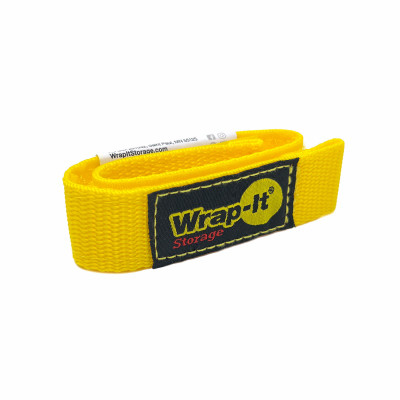 Quick Strap Cord Storage, yellow, 1 x 12 In.
