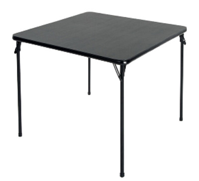 Black Folding Table, 34 In.