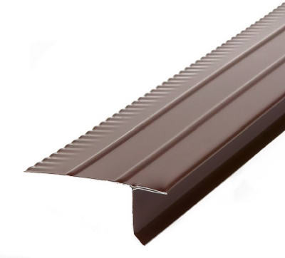 Drip Edge, Brown Aluminum, F4-1/2, 10-Ft. (50 pieces)