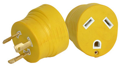 RV Generator Adapter, 30A Male to 30A Female