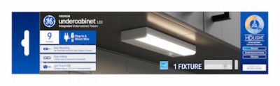 LED Undercabinet Light Fixture, Aluminum, 9 In., 6 Watt