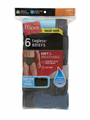 Hanes P6 Dyed Brief 2X