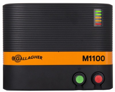 Electric Fence Charger, M1100, 11 Joules, 110-Volt