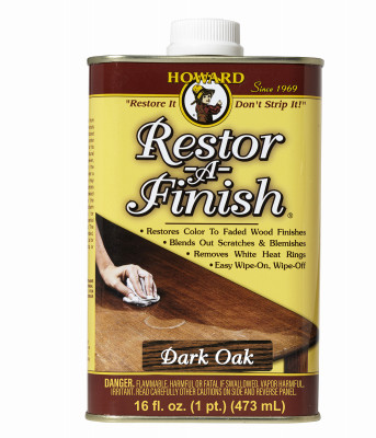 Restor-A-Finish Wood Finish, Dark Oak, 16 oz.