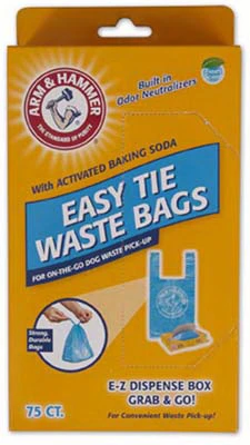 Dog Waste Bags, With Dispenser, 75-Ct.