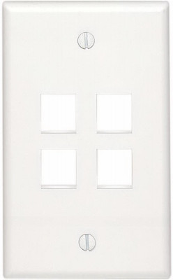 4-PORT WALL PLATE