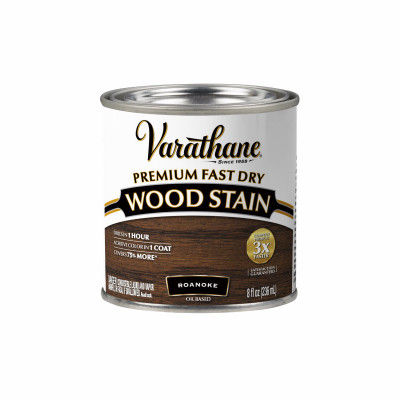 Fast Dry Interior Wood Stain, Oil Base, Roanoke, 1/2 Pt.