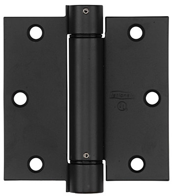 Spring Door Hinge, Adjustable, Bronze, 3.5 In.
