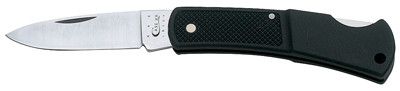 Caliber Lockback Pocket Knife, Stainless Steel/Black Zytel, 3-In. Length Closed