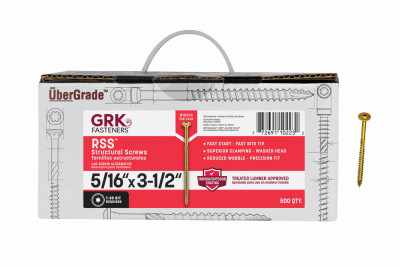 GRK RSS 5/16" x 3-1/2" Screws 500-Ct.