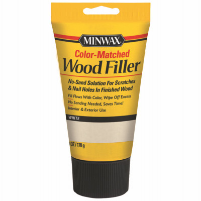 Stainable Wood Filler, White, 6 oz.